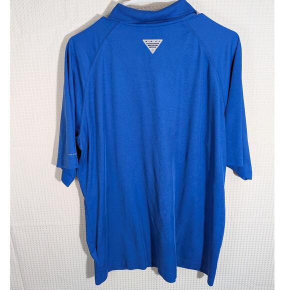 Columbia PFG Golf Polo Shirt Men’s XL Blue Performance Polyester Short Outdoor - Picture 4 of 4
